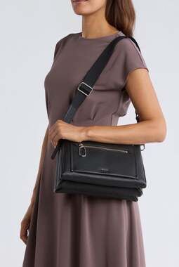 DKNY Nala Faux Leather Triple Compartment Crossbody Bag NEW WITH TAGS